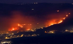 حزب اللہ کے میزائل اور ڈرون حملوں سے اسرائیل میں آگ لگ گئی