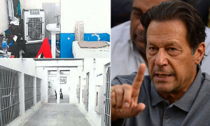 قید تنہائی کے دعوے پر حکومت نے عمران خان کے سیل کی تصاویر جاری کردیں