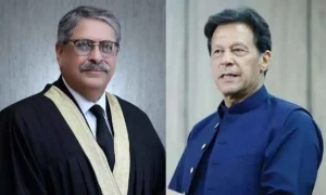 آپ جیل میں ہیں، آپ سے لوگوں کو امیدیں ہیں، جسٹس اطہر من اللہ کا عمران خان سے مکالمہ
