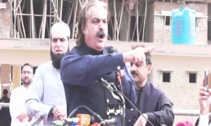 علی امین کی نئی دھمکی، آئین توڑنے والوں کو پھانسی دی جائے گی