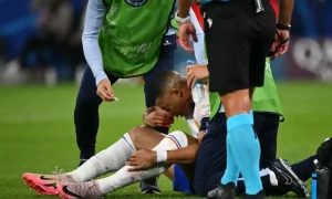 Mbappe breaks nose in France Euro 2024 win