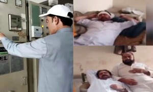 پشاور : رکن اسمبلی نے گرڈ اسٹیشن میں چارپائیاں ڈال لیں، بجلی بحال کروا دی