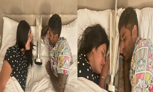 سوریا کمار یادو کا اہلیہ کے ساتھ جشن کا انداز مداحوں کا بھا گیا