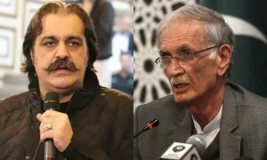 علی امین بھڑکیں مارتے رہتے ہیں، پرویز خٹک کا وزیر اعلٰی خیبرپختونخوا کے بیان پر ردعمل