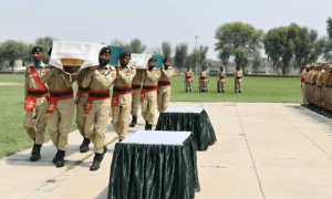بنوں کینٹ حملے میں شہید جوان آبائی علاقوں میں مکمل فوجی اعزاز کے ساتھ سپرد خاک