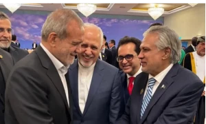 DPM Dar meets newly sworn in Iranian President Pezeshkian