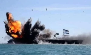 آئرن ڈوم سے فائر ہوا میزائل اسرائیل کے اپنے ہی بحری جہاز سے جا ٹکرایا