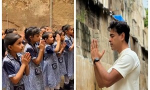 شہزاد رائے نے اسکول میں کچرا پھینکنے والوں کے آگے ہاتھ جوڑ لئے، ویڈیو وائرل