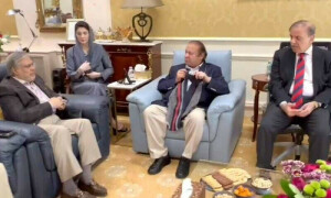 نواز شریف کی زیر صدارت ہنگامی مشاورتی اجلاس: فضل الرحمان، محمود اچکزئی سے مذاکرات جاری رکھنے پر اتفاق