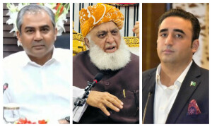 بلاول بھٹو اور محسن نقوی کی فضل الرحمان سے طویل ملاقات، آئینی ترامیم پر مشاورت