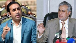 اسحاق ڈار کی بلاول بھٹو سے ملاقات، آئینی ترمیم پر نمبر گیم کیلئے مشاورت