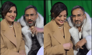 ہنی سنگھ سے مہوش حیات کی ملاقات اور مل کر گانے کی ویڈیو