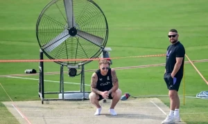 Pitched battle: Pakistan and England eye Test-deciding surface