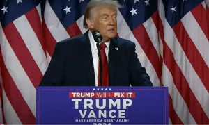 Trump delivers &lsquo;victory speech&rsquo; as he celebrates strong lead