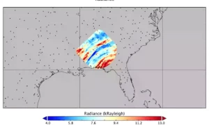 ISS detects atmospheric ripples 55 miles above Earth following Hurricane Helene