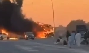 تربت میں ایف سی کی بس پر بم حملہ، 5 افراد جاں بحق، 56 زخمی، بی ایل اے نے ذمہ داری قبول کرلی