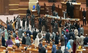 پنجاب اسمبلی میں پاکستان تحریک انصاف اراکین کا انوکھا احتجاج