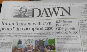 &rsquo;عمران خان اپنے ہی کھودے گڑھے میں گر گئے&lsquo;، انگریزی اخبار کی شہ سرخی