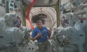 Astronaut Sunita Williams says she&rsquo;s &lsquo;trying to remember what it feels like to walk&rsquo;