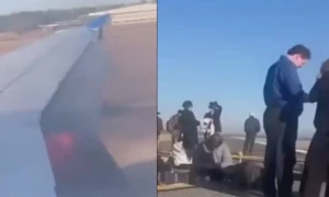 امریکا میں 104 مسافروں سے بھرا ایک اور طیارہ حادثے سے بال بال بچ گیا