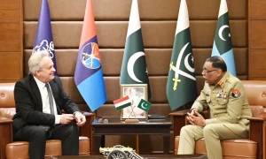 ہنگری کے نائب وزیر دفاع کی چیئرمین جوائنٹ چیفس جنرل ساحر شمشاد سے ملاقات