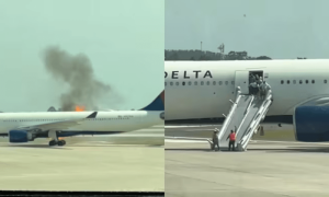 Delta plane suffers engine fire in Orlando, forcing evacuation