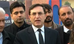 عمران خان کہہ چکے بھارتی جارحیت پر سوچا نہیں سیدھا جواب دیا جائے گا، بیرسٹر گوہر