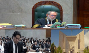 مخصوص نشستیں نظر ثانی کیس: عدالت نے وکیل فیصل صدیقی کی جانب سے پی ٹی آئی کی نمائندگی پر سوال اٹھا دیا