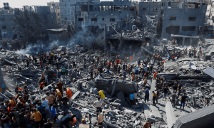 Israeli fire kills 25 people in Gaza, medics say