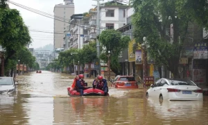 Heavy rain hits China’s flood-stricken Guizhou for second time in a week