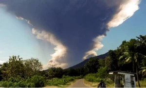 Volcano erupts in Indonesia, sends ash 18km high