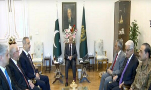 PM Shehbaz meets Turkish foreign, defence ministers; commits to deepen bilateral ties