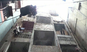 Four-storey Lyari building nearly collapses in Karachi
