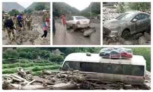 دیامر، چلاس میں کلاؤڈبرسٹ: سیلاب اور لینڈ سلائیڈنگ، متعدد گاڑیاں اور سیاح بہہ گئے، 5 افراد جاں بحق، متعدد لاپتا