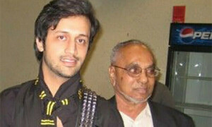Atif Aslam’s father, Muhammad Aslam, dies after prolonged illness