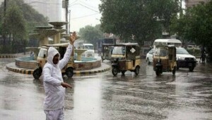 Heavy rain recorded in different areas of Karachi