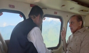 PM, Field Marshal visit flood-hit areas in KP, distribute relief cheques