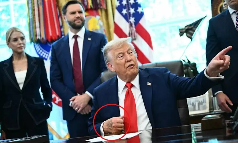 ڈونلڈ ٹرمپ کے ہاتھ پر دوبارہ نیل، صحت سے متعلق پھر سوالات اٹھ گئے