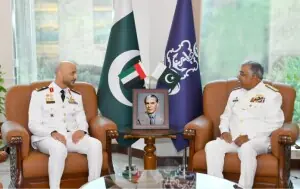 UAE Naval Forces Commander meets CNS Admiral Naveed Ashraf