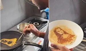 ’آملیٹ دی وانچی‘ : مونا لیزا کا روپ دھارنے والا آملیٹ انٹرنیٹ پر چھا گیا
