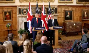 Trump says he disagrees with UK on recognising Palestinian state