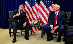 Macron says Trump should stop Gaza war if he wants Nobel peace prize