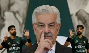 &rsquo;ٹوٹل 60، پھر بھی 6 صفر&lsquo;&mdash; خواجہ آصف کا بھارت کو تاریخی طنز