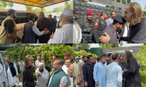 KP CM house staff bids farewell to Ali Amin Gandapur