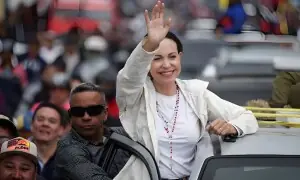 امن کا نوبیل انعام وینزویلا کی جمہوریت پسند رہنما ماریا کورینا مچاڈو کے نام