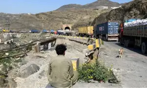 Afghan transit cargo movement suspended amid border tension