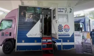 Pink police van launched in Multan to serve women and youth