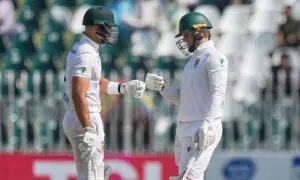 South Africa beat Pakistan by eight wickets in Rawalpindi, draw Test series South Africa beat Pakistan by eight wickets in Rawalpindi, draw Test series