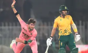 South Africa set 195-run target for Pakistan in first T20 South Africa set 195-run target for Pakistan in first T20