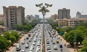 Controversy erupts after DIG Traffic’s car fined under e-challan system not installed on Lyari Expressway Controversy erupts after DIG Traffic’s car fined under e-challan system not installed on Lyari Expressway